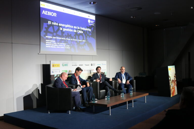 La mesa redonda 'El reto energético en la industria: la gestión de CAEs' celebrada durante el Congreso