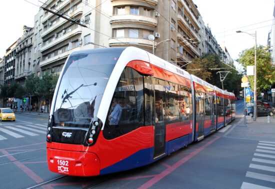 Tranvía de CAF en Belgrado (Serbia). Foto: CAF
