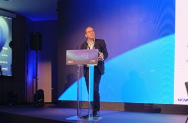 Pacôme Révillon, CEO de Novaspace, en el Congreso del Espacio de Madrid. Firma: Industry Talks