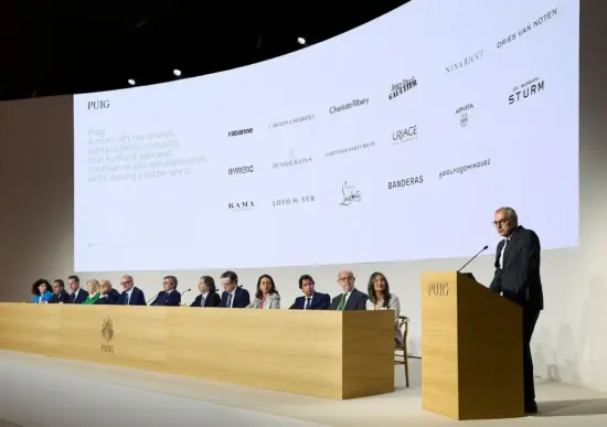 Marc Puig, presidente ejecutivo de Puig Brands, durante la Junta General de Accionistas de la compañía en 2025. Firma: Puig
