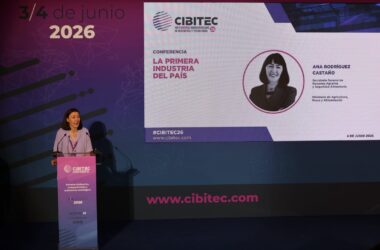 Ana Rodríguez, secretaria general de Recursos Agrarios y Seguridad Alimentaria del Ministerio de Agricultura, Pesca y Alimentación, en Cibitec26. Firma: Industry Talks