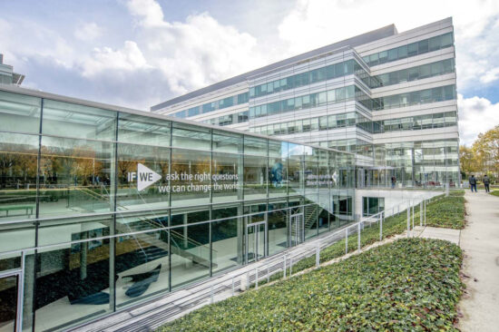 Campus de Paris de Dassault Systèmes, su sede central corporativa. Firma: Dassault Systèmes